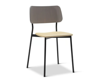 TULA METAL 319-M - Stackable steel chair with beech back by Origins 1971 - view 2